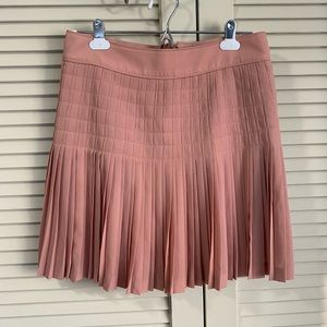 JCrew blush drop waist pleated skirt